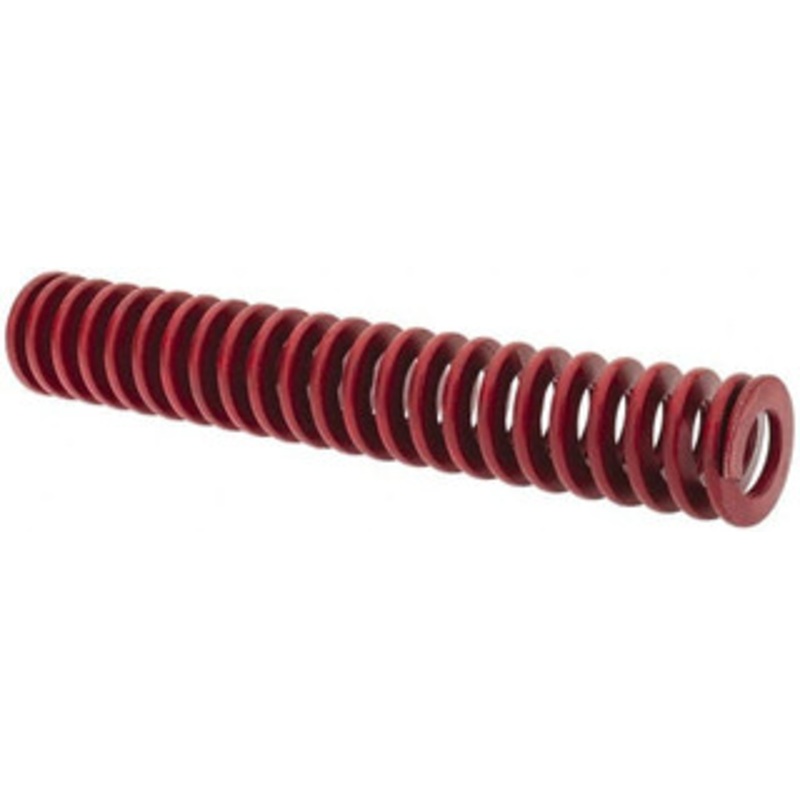 Associated Spring Raymond 1 Hole Diam, 1/2 Rod Diam, 6 Free Length, Red Die Spring 266.4 Lb Max Deflection, 2.22 Max Deflection, Medium Heavy Duty, Chromium Alloy Steel 104-524 – 07661838