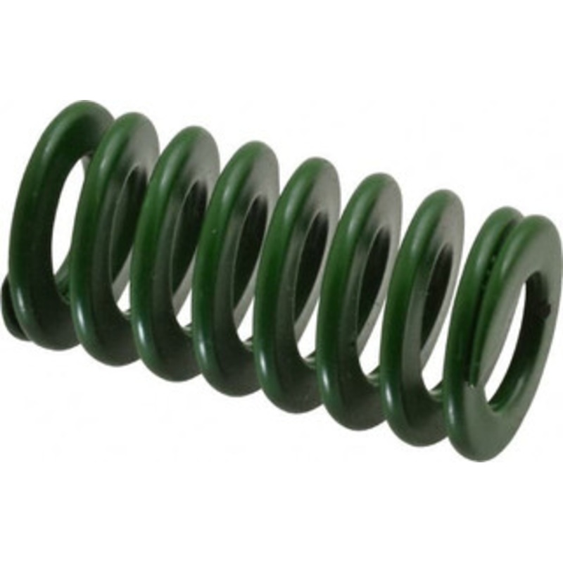 Associated Spring Raymond 20mm Hole Diam, 10mm Rod Diam, 1-1/2 Free Length, Green Die Spring 499.5 N Max Deflection, 15mm Max Deflection, Light Duty, Chromium Alloy Steel 203-406 – 67898585