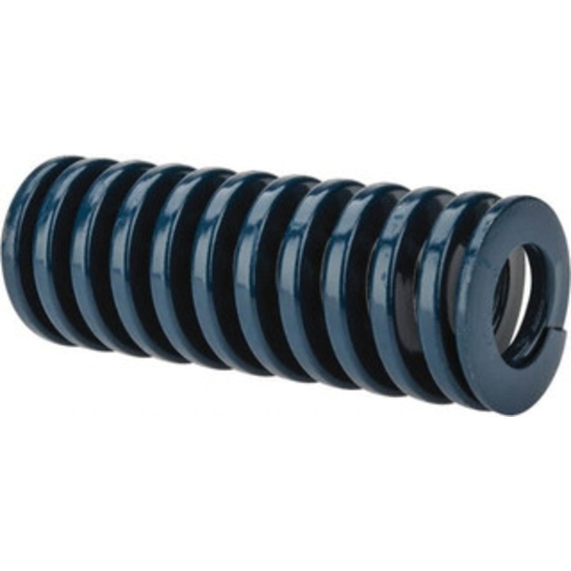 Danly 1-1/2 Hole Diam, 3/4 Rod Diam, 4 Free Length, Blue Die Spring 43.4 Lb Max Deflection, 1.51 Max Deflection, Medium Duty, Chromium Vanadium Steel 9-2416-21 – 76013259
