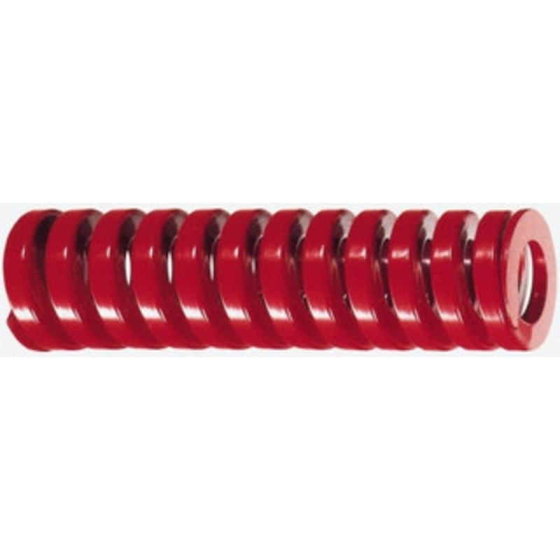 Danly 1 Hole Diam, 1/2 Rod Diam, 5-1/2 Free Length, Red Die Spring 30 Lb Max Deflection, 1.65 Max Deflection, Heavy Duty, Chromium Vanadium Steel 9-1622-26 – 76014927
