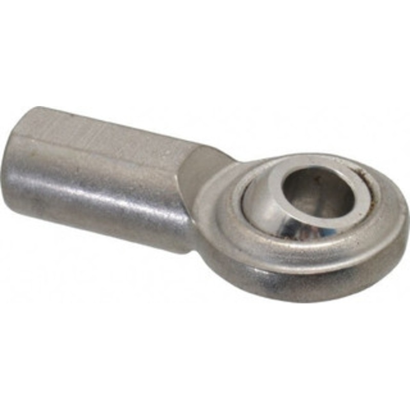 Made in USA 5/16 ID, 7/8 Max OD, 2,100 Lb Max Static Cap, Plain Female Spherical Rod End 5/16-24 RH, Stainless Steel with Stainless Steel Raceway SCF5T – 35398395