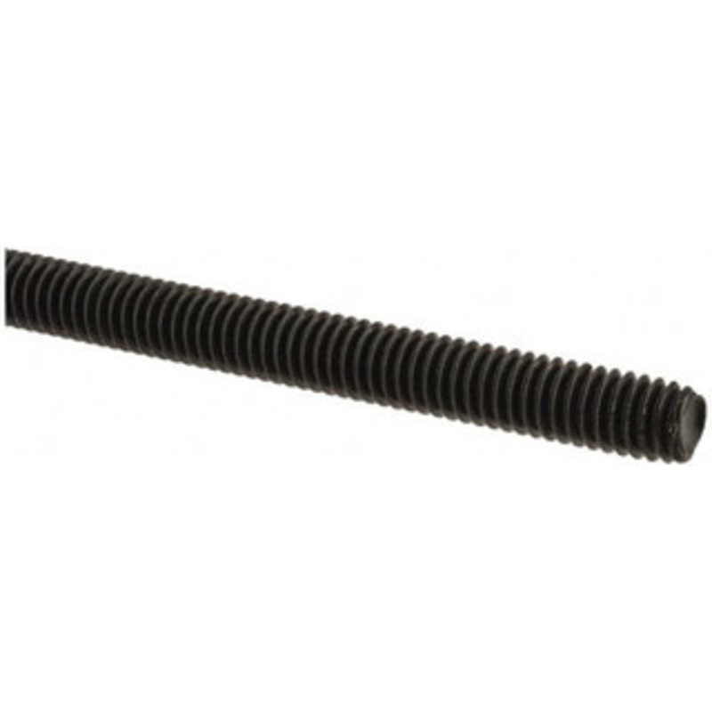 Value Collection 5/16-18 x 6 ft. Medium Carbon Steel Threaded Rod Right Hand Thread, Black Oxide Finish, UNC 10752 – 64818362