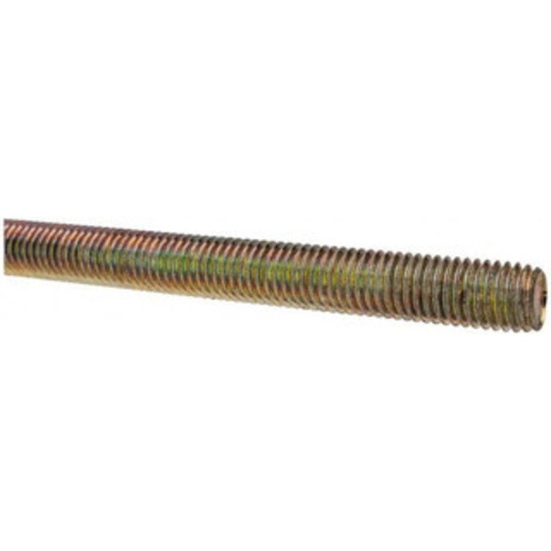 Value Collection 5/8-11 x 3 ft. Alloy Steel Threaded Rod Right Hand Thread, Yellow Zinc Plated Finish, UNC 07133 – 61219952