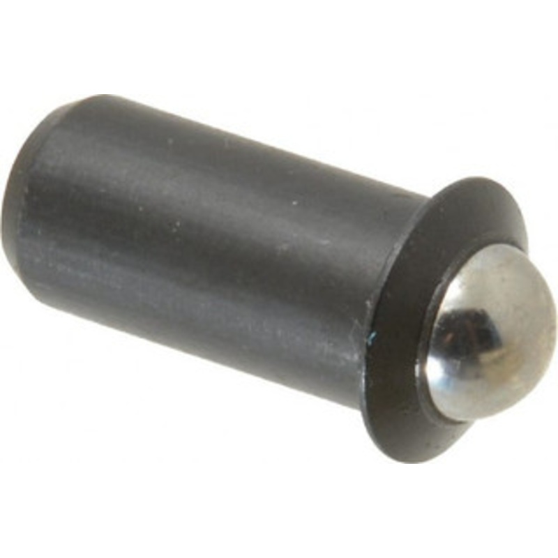 Vlier 0.0786 Body Length x 3/8 Body Diam, 5 Lb Init to 14 Lb Final End Force, Steel Press Fit Ball Plunger 5/16 Ball Diam, 0.11 Max Ball Reach, 0.078 Flange Thickness PFB58 – 62123369