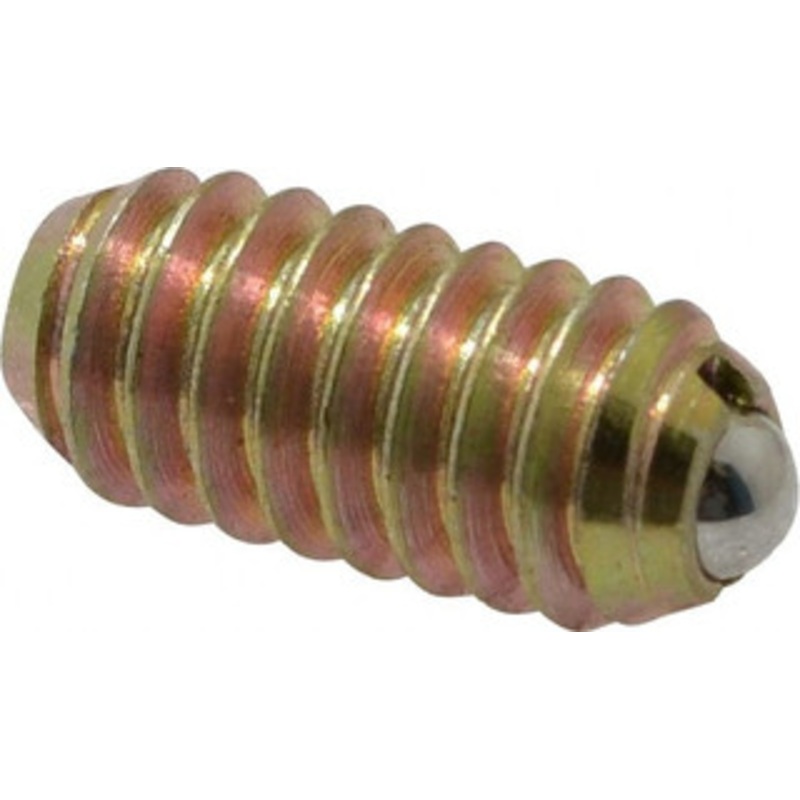 Vlier 1/4-20, 0.125 Ball Diam, 0.531 Body Length, 0.035 Max Ball Reach, Threaded Ball Plunger Steel Body, Steel Ball, 4 Lb Initial End Force, 12 Lb Final End Force BH54 – 62121181