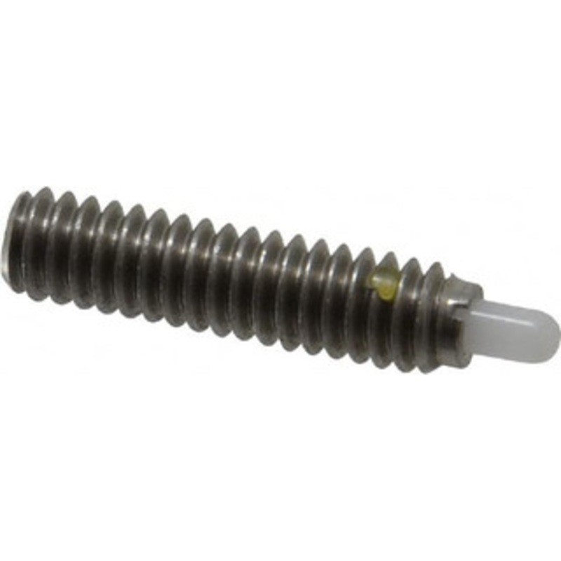 Vlier 1/4-20, 1 Thread Length, 3/16 Plunger Projection, Stainless Steel Threaded Spring Plunger 0.116 – 0.118 Max Plunger Diam, 1 Plunger Length, 3 Lb Init End Force, 13 Lb Final End Force SSSD54N – 62118708