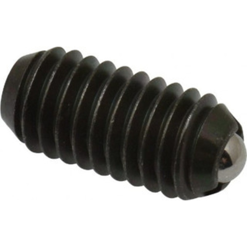 Vlier 3/8-16, 0.188 Ball Diam, 0.8 Body Length, 0.048 Max Ball Reach, Threaded Ball Plunger Steel Body, Stainless Steel Ball, 5 Lb Initial End Force, 10 Lb Final End Force PHB58 – 05137955