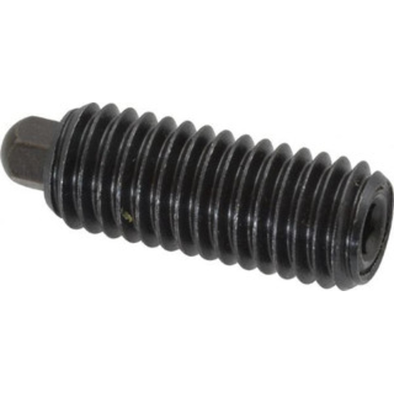 Vlier 3/8-16, 1-1/8 Thread Length, 3/16 Plunger Projection, Steel Threaded Spring Plunger 3/16 (Hex) Max Plunger Diam, 1-1/8 Plunger Length, 5.5 Lb Init End Force, 14.5 Lb Final End Force, 3/16 Hex H58 – 62118971