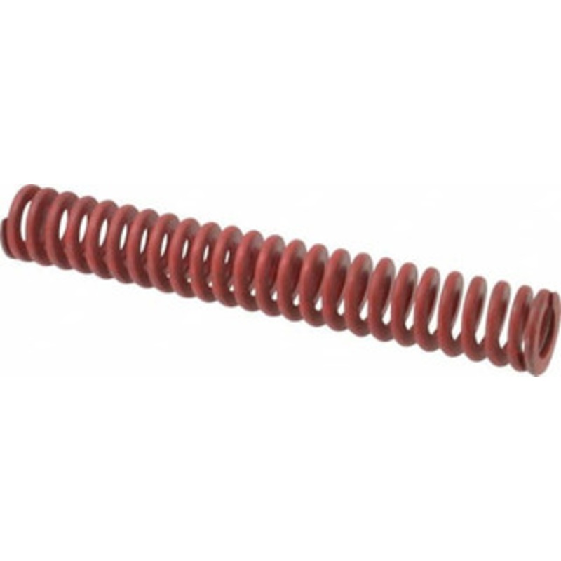 Associated Spring Raymond 1-1/2 Hole Diam, 3/4 Rod Diam, 10 Free Length, Red Die Spring 651.2 Lb Max Deflection, 3.7 Max Deflection, Medium Heavy Duty, Chromium Alloy Steel 104-740 – 07662133