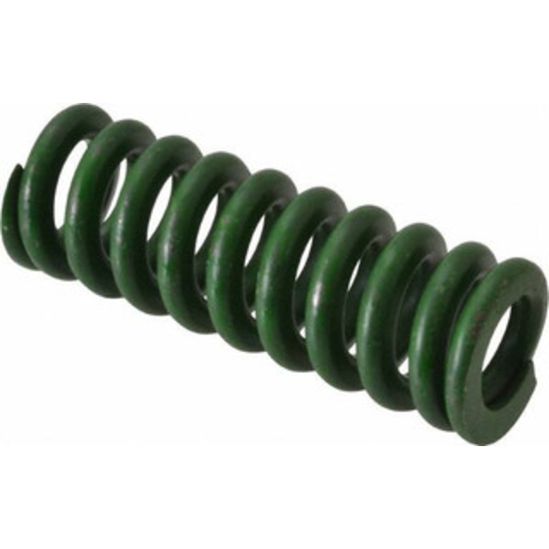 Associated Spring Raymond 5/8 Hole Diam, 11/32 Rod Diam, 1-3/4 Free Length, Green Die Spring 140 Lb Max Deflection, 0.44 Max Deflection, Extra Heavy Duty, Chromium Alloy Steel 106-307 – 07663446
