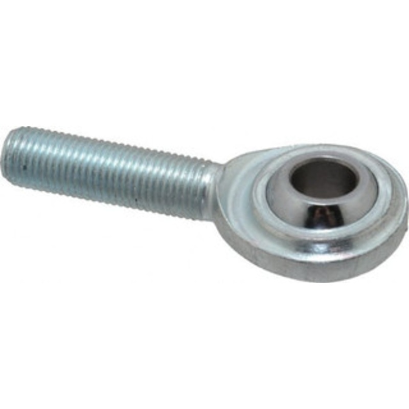 Made in USA 3/8 ID, 1 Max OD, 5,100 Lb Max Static Cap, Plain Male Spherical Rod End 3/8-24 RH, Steel with Steel Raceway CM6 – 35397686