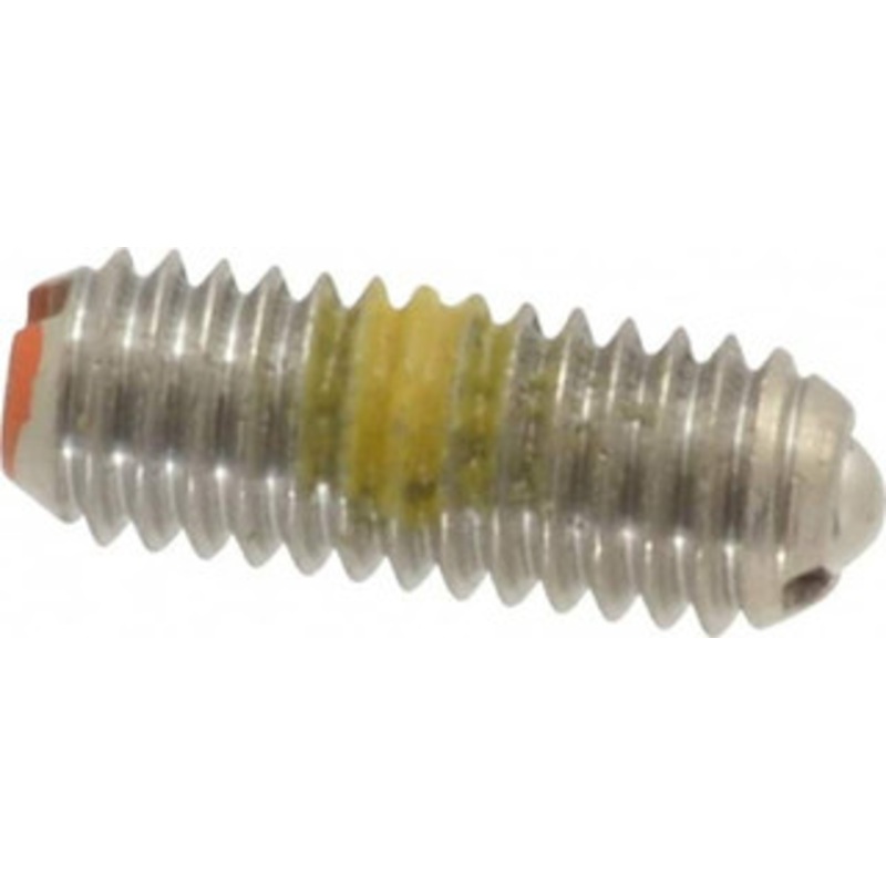 Vlier 10-32, 0.094 Ball Diam, 0.513 Body Length, 0.025 Max Ball Reach, Threaded Ball Plunger Stainless Steel Body, Stainless Steel Ball, 2 Lb Initial End Force, 5 Lb Final End Force, Locking Element SSBH52P – 62121637