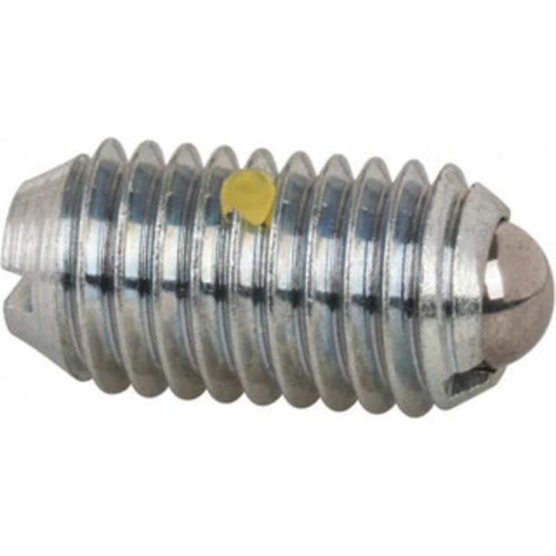 Vlier M10x1.5, 6mm Ball Diam, 19mm Body Length, 2mm Max Ball Reach, Threaded Ball Plunger Steel Body, Steel Ball, 1.8 Lb Initial End Force, 3.37 Lb Final End Force, Locking Element BML10AN – 62122064