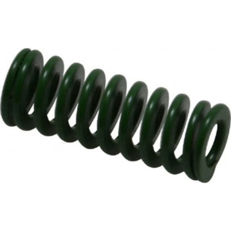 Associated Spring Raymond 12.5mm Hole Diam, 6.3mm Rod Diam, 1-1/4 Free Length, Green Die Spring 214.8 N Max Deflection, 13.1mm Max Deflection, Light Duty, Chromium Alloy Steel 203-205 – 67898387