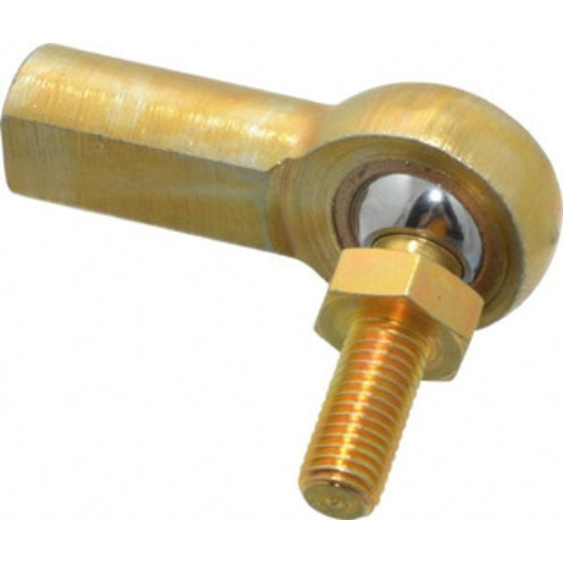 Made in USA 1/4 ID, 3/4 Max OD, 2,545 Lb Max Static Cap, Female Spherical Rod End with Stud 1/4-28 RH, Steel with Bronze Raceway F4SBY – 35398221