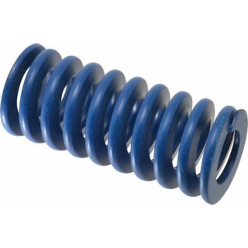 Associated Spring Raymond 50mm Hole Diam, 25mm Rod Diam, 4-1/2 Free Length, Blue Die Spring 4558 N Max Deflection, 43mm Max Deflection, Medium Duty, Chromium Alloy Steel 204-818 – 67900258