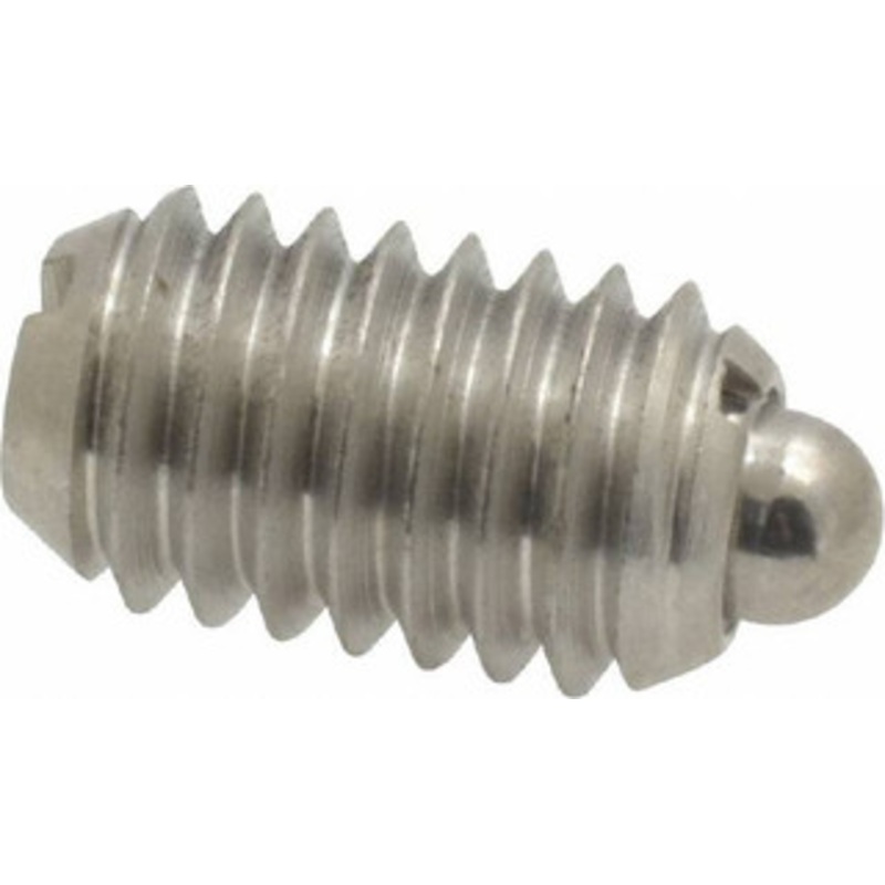 Vlier 3/8-16, 5/8 Thread Length, 0.11 Plunger Projection, Stainless Steel Threaded Spring Plunger 0.186 Max Plunger Diam, 0.625 Plunger Length, 4.5 Lb Init End Force, 18.5 Lb Final End Force SSM58N – 62117841