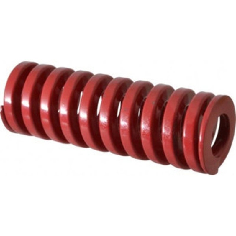 Danly 1-1/4 Hole Diam, 5/8 Rod Diam, 3-1/2 Free Length, Red Die Spring 80.1 Lb Max Deflection, 1.05 Max Deflection, Heavy Duty, Chromium Vanadium Steel 9-2014-26 – 76015064