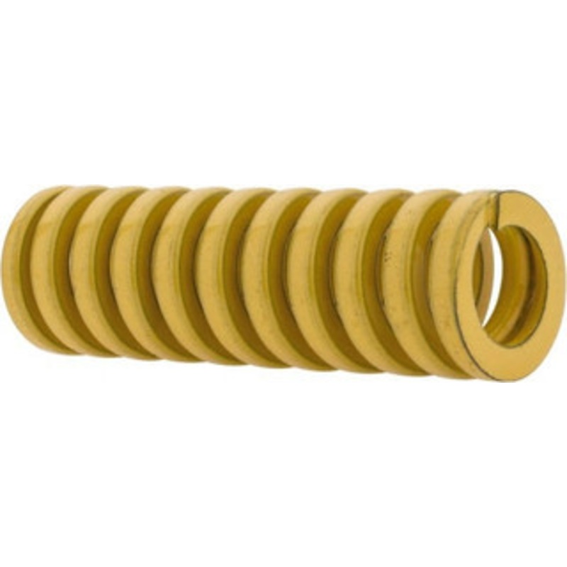 Danly 1/2 Hole Diam, 9/32 Rod Diam, 1-1/2 Free Length, Yellow Die Spring 20.7 Lb Max Deflection, 0.37 Max Deflection, Extra Heavy Duty, Chromium Vanadium Steel 9-0806-36 – 76016237