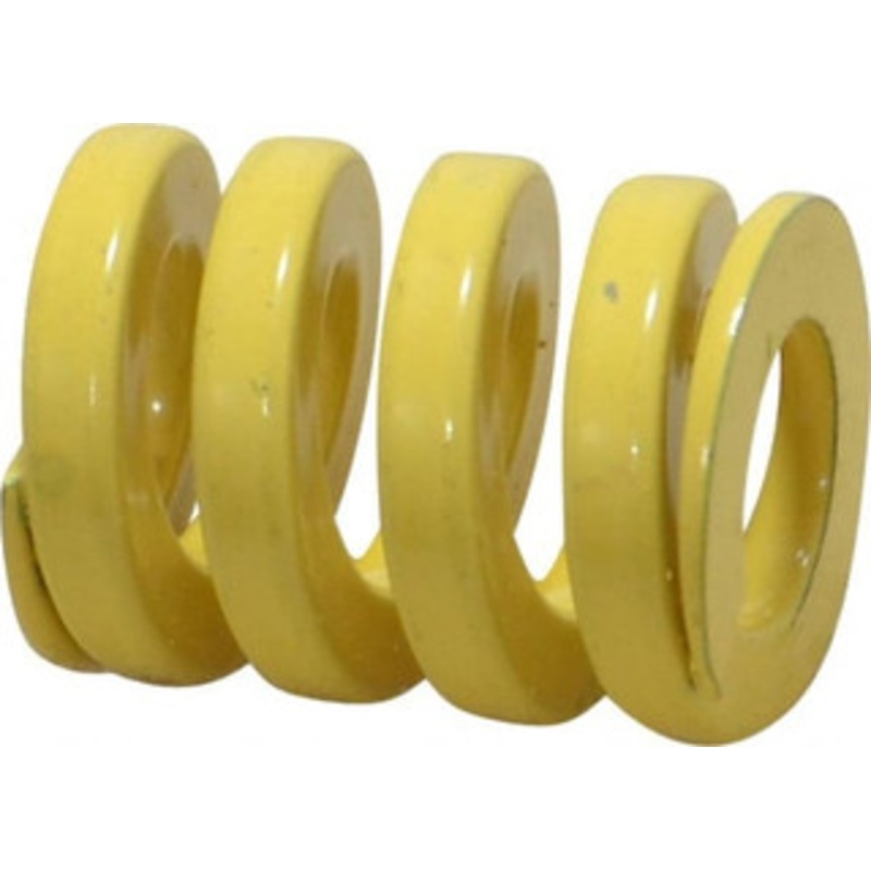 Danly 1 Hole Diam, 1/2 Rod Diam, 1-1/2 Free Length, Yellow Die Spring 160 Lb Max Deflection, 0.37 Max Deflection, Extra Heavy Duty, Chromium Vanadium Steel 9-1606-36 – 76016831
