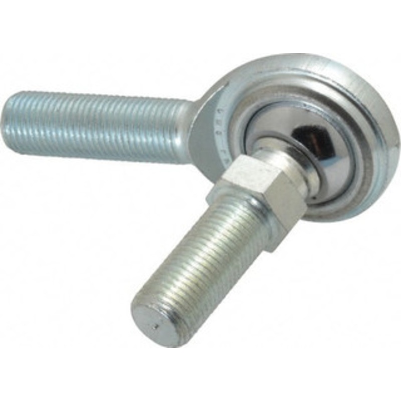 Made in USA 1/2 ID, 1-5/16 Max OD, 8,386 Lb Max Static Cap, Male Spherical Rod End with Stud 1/2-20 RH, Steel with Steel Raceway CM8Y – 35397793