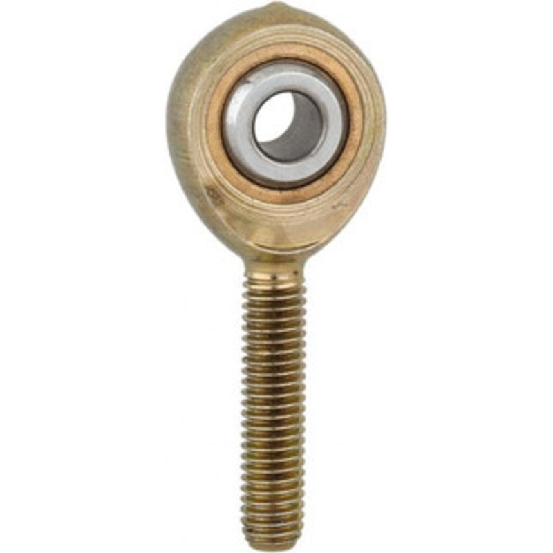 Made in USA 3/16 ID, 5/8 Max OD, 1,174 Lb Max Static Cap, Plain Male Spherical Rod End 10-32 RH, Steel with Bronze Raceway M3SB – 35397975