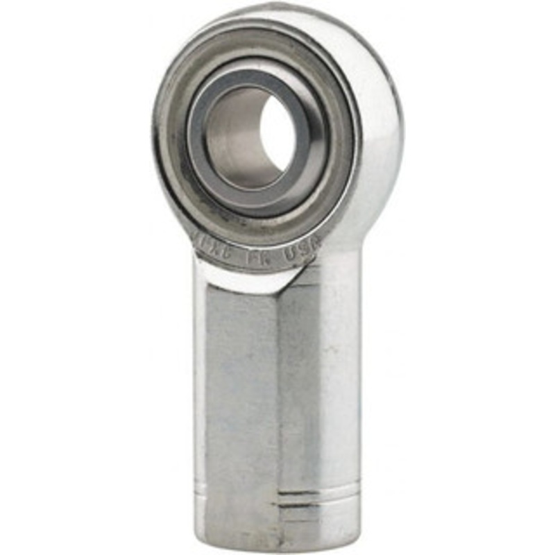 Made in USA 3/4 ID, 1-3/4 Max OD, 28,090 Lb Max Static Cap, Plain Female Spherical Rod End 3/4-16 LH, 1-5/8 Shank Diam, 1-3/4 Shank Length, Alloy Steel with Steel Raceway JFXL12T – 08979395