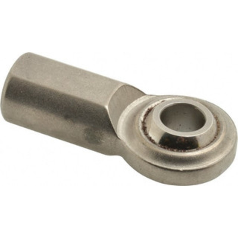 Made in USA 7/16 ID, 1-1/8 Max OD, 3,790 Lb Max Static Cap, Plain Female Spherical Rod End 7/16-20 RH, Stainless Steel with Stainless Steel Raceway SCF7T – 35398411