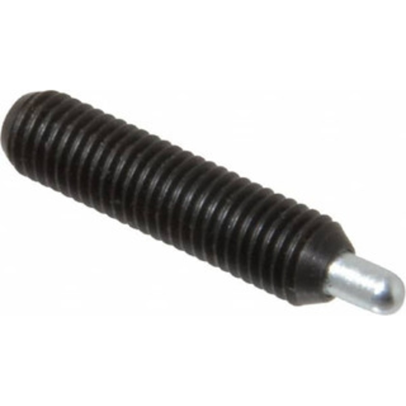 Vlier 1/4-28, 1 Thread Length, 3/16 Plunger Projection, Steel Threaded Spring Plunger 0.117 – 0.118 Max Plunger Diam, 1 Plunger Length, 1 Lb Init End Force, 4 Lb Final End Force, 0.079 Hex PH55A – 62119409