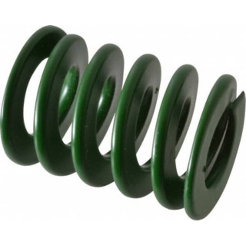 Associated Spring Raymond 32mm Hole Diam, 16mm Rod Diam, 1-3/4 Free Length, Green Die Spring 1431 N Max Deflection, 18mm Max Deflection, Light Duty, Chromium Alloy Steel 203-607 – 67898874
