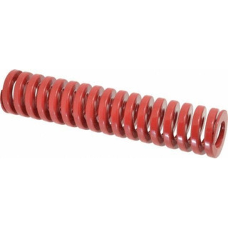 Danly 1-1/2 Hole Diam, 3/4 Rod Diam, 7 Free Length, Red Die Spring 50.3 Lb Max Deflection, 2.1 Max Deflection, Heavy Duty, Chromium Vanadium Steel 9-2428-26 – 76015304