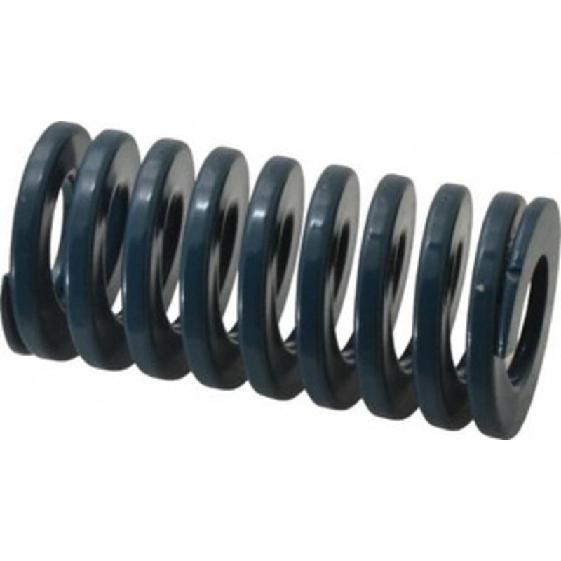 Danly 2 Hole Diam, 1 Rod Diam, 4 Free Length, Blue Die Spring 69.6 Lb Max Deflection, 1.51 Max Deflection, Medium Duty, Chromium Vanadium Steel 9-3216-21 – 76013440