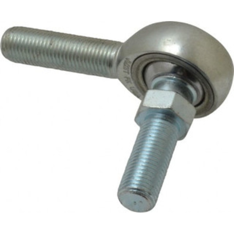 Made in USA 3/8 ID, 1 Max OD, 9,550 Lb Max Static Cap, Male Spherical Rod End with Stud 3/8-24 RH, Alloy Steel with Steel Raceway JMX6TY – 35398585