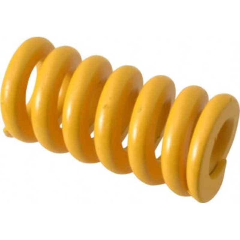 Associated Spring Raymond 25mm Hole Diam, 12.5mm Rod Diam, 2 Free Length, Yellow Die Spring 2697.5 N Max Deflection, 13mm Max Deflection, Extra Strong, Chromium Alloy Steel 206-508 – 67901868