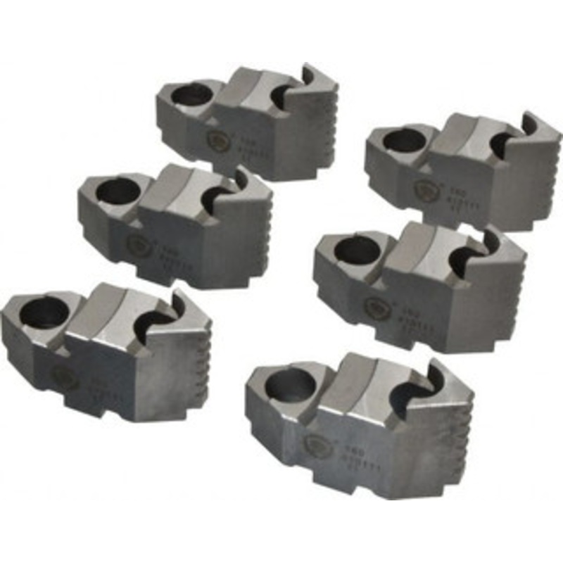 Bison 6 Max Chuck Diam Tongue & Groove Hard Lathe Chuck Top Jaws Steel, 0.984 OAW x 2.638 OAL x 1.634 OAH 7-883-606 – 08570350