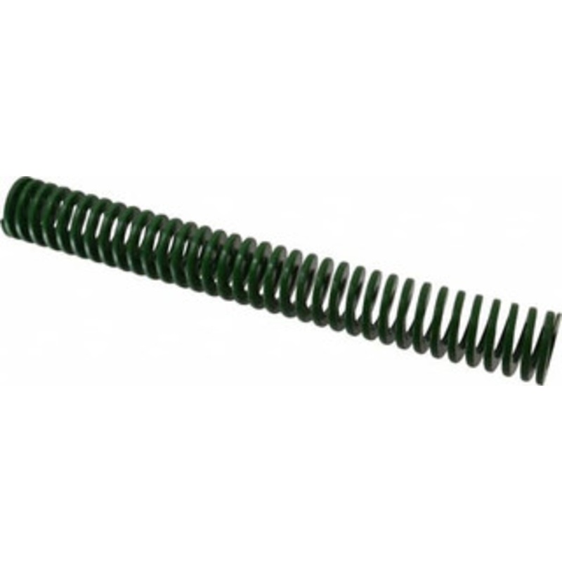 Danly 1-1/2 Hole Diam, 3/4 Rod Diam, 12 Free Length, Green Die Spring 8.4 Lb Max Deflection, 4.8 Max Deflection, Light Duty, Chromium Vanadium Steel 9-2448-11 – 76011337