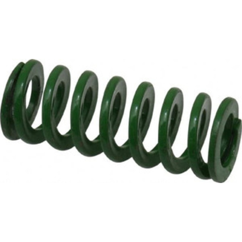 Danly 1/2 Hole Diam, 9/32 Rod Diam, 1-1/4 Free Length, Green Die Spring 9.4 Lb Max Deflection, 0.5 Max Deflection, Light Duty, Chromium Vanadium Steel 9-0805-11 – 76010222