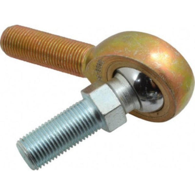 Made in USA 1/2 ID, 1-5/16 Max OD, 6,700 Lb Max Static Cap, Male Spherical Rod End with Stud 1/2-20 RH, Steel with Bronze Raceway M8SBY – 35398106
