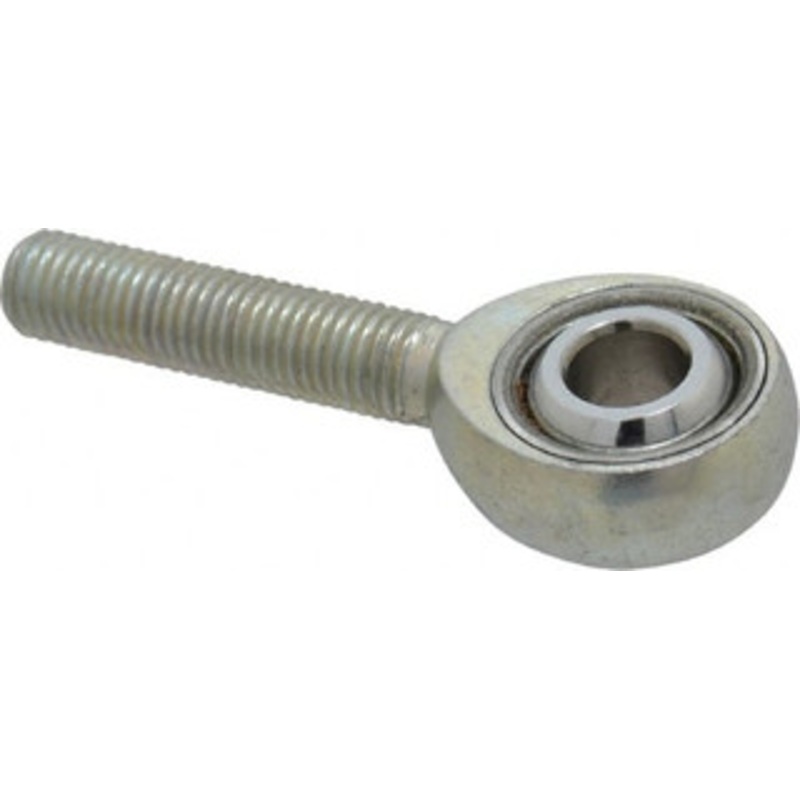 Made in USA 5/16 ID, 7/8 Max OD, 7,639 Lb Max Static Cap, Plain Male Spherical Rod End 5/16-24 RH, Alloy Steel with Steel Raceway JMX5T – 35398478