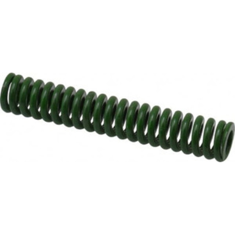 Associated Spring Raymond 5/8 Hole Diam, 11/32 Rod Diam, 3-1/2 Free Length, Green Die Spring 140 Lb Max Deflection, 0.88 Max Deflection, Extra Heavy Duty, Chromium Alloy Steel 106-314 – 07663487