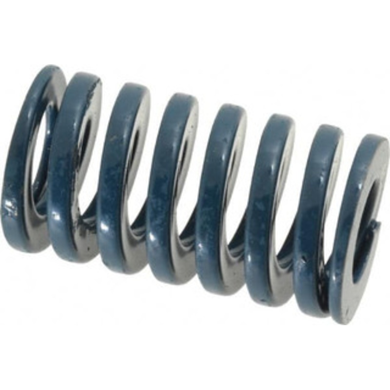 Danly 1 Hole Diam, 1/2 Rod Diam, 1-3/4 Free Length, Blue Die Spring 47.5 Lb Max Deflection, 0.65 Max Deflection, Medium Duty, Chromium Vanadium Steel 9-1607-21 – 76012848