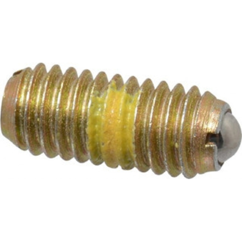 Vlier M6x1.0, 3.5mm Ball Diam, 14mm Body Length, 1mm Max Ball Reach, Threaded Ball Plunger Steel Body, Steel Ball, 6.29 Lb Initial End Force, 9 Lb Final End Force, Locking Element BMH6AP – 62122023