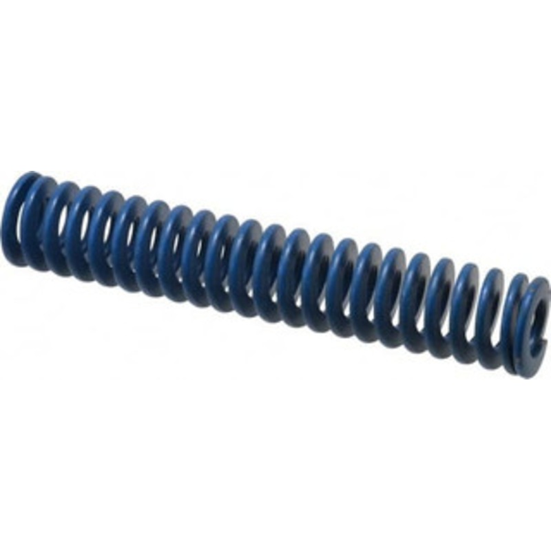Associated Spring Raymond 1 Hole Diam, 1/2 Rod Diam, 5-1/2 Free Length, Blue Die Spring 242 Lb Max Deflection, 2.75 Max Deflection, Medium Duty, Chromium Alloy Steel 103-522 – 07660855