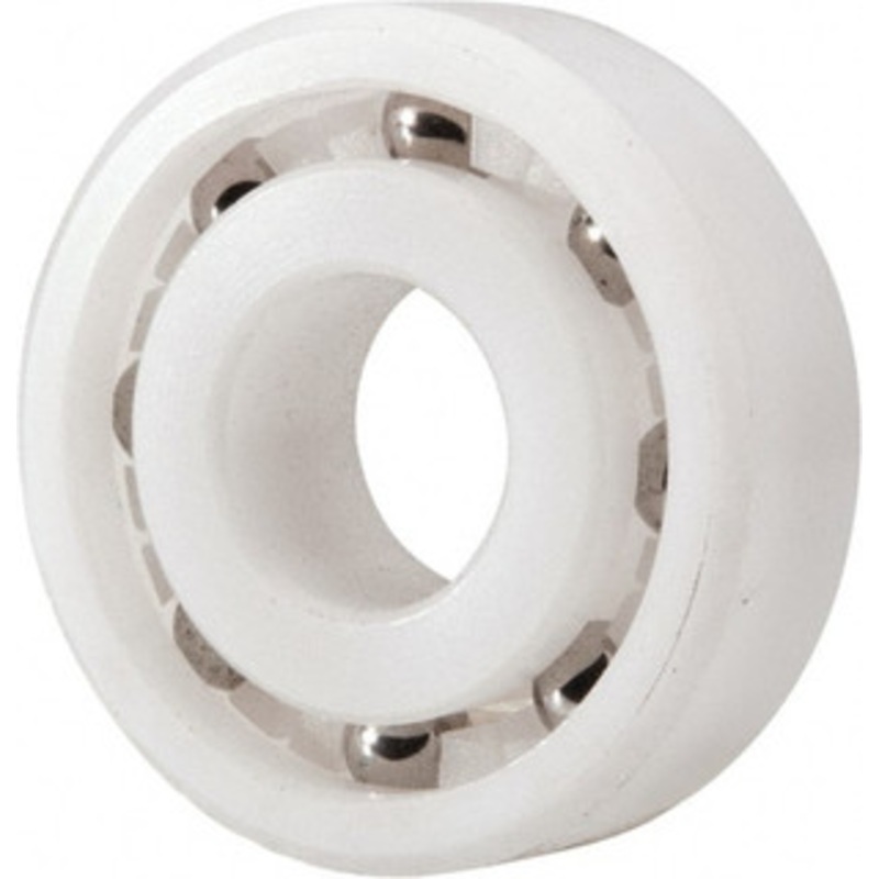 Made in USA 10mm Bore Diam, 26mm OD, Open Plastic Race Radial Ball Bearing 8mm Wide, 1 Row, Round Bore, 33 Lb Static Capacity, 42 Lb Dynamic Capacity A6000-6 – 35437664