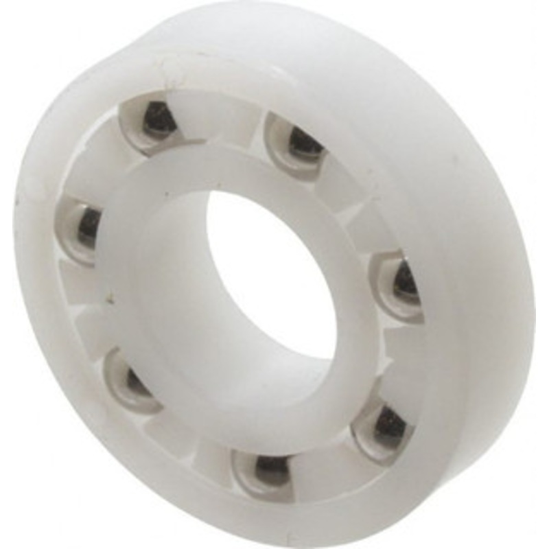 Made in USA 3/8 Bore Diam, 7/8 OD, Open Plastic Race Radial Ball Bearing 7/32 Wide, 1 Row, Round Bore, 33 Lb Static Capacity, 42 Lb Dynamic Capacity AR6-6 – 35437425