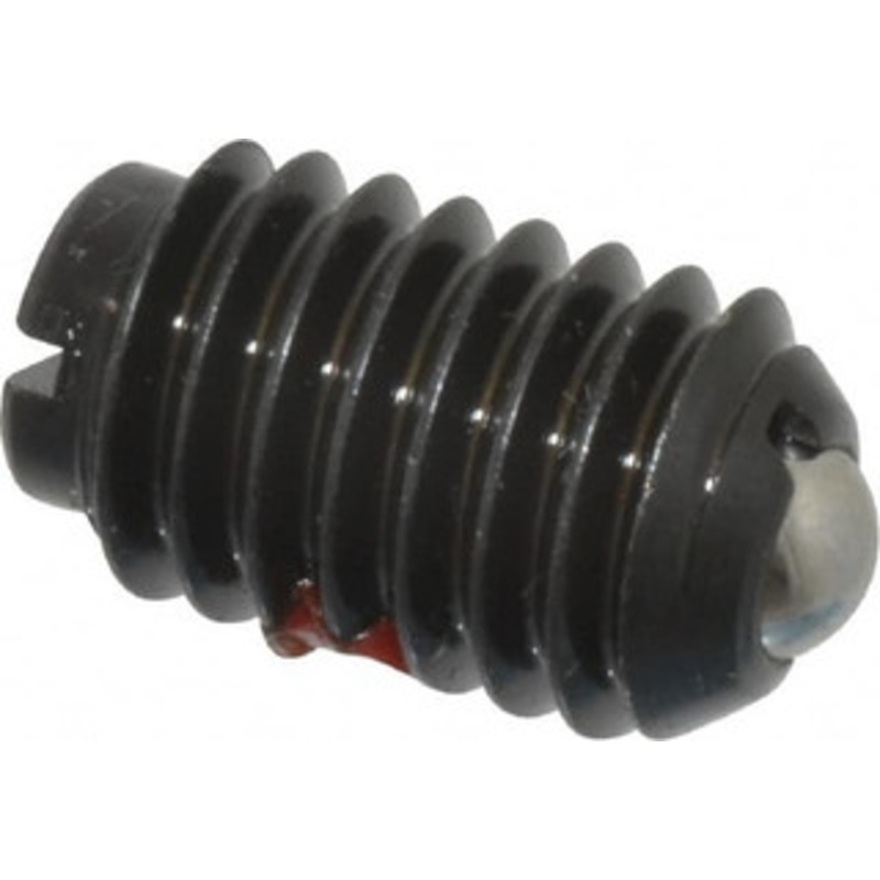 TE-CO 3/8-16, 0.187 Ball Diam, 5/8 Body Length, 0.048 Max Ball Reach, Threaded Ball Plunger Steel Body, Stainless Steel Ball, 5 Lb Initial End Force, 10 Lb Final End Force, Locking Element 52811 – 06861140