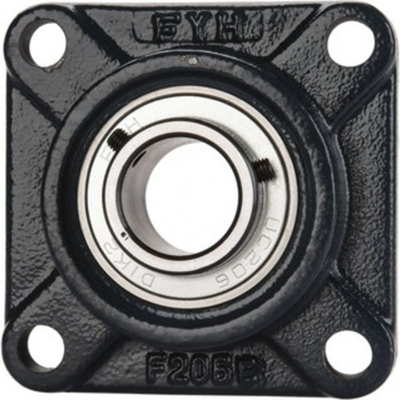 Value Collection 1-3/16 ID, 4-1/4 OAW x 4-1/4 OAL x 4-1/4 OAH 4-Bolt High Temperature Flange Bearing 2,500 Lb Static Cap, 4,300 Lb Dyn Cap, 3-1/4 Btw Mnt Hole Ctrs, 45/64 Base-to-Ctr Ht, Cast Iron UCF206-19HT – 05600200