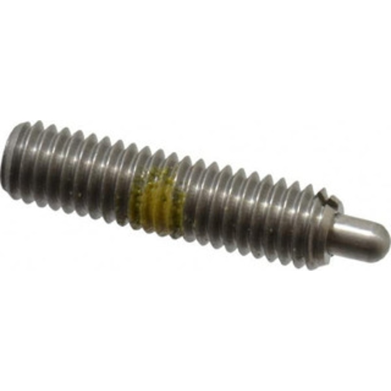 Vlier 10-32, 3/4 Thread Length, 1/8 Plunger Projection, Stainless Steel Threaded Spring Plunger 0.091 – 0.092 Max Plunger Diam, 3/4 Plunger Length, 2.9 Lb Init End Force, 11.1 Lb Final End Force SSS52P – 62117205