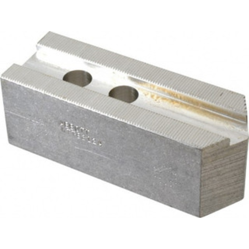 Abbott Workholding 12 & Up Chuck Capacity, 1.5mm x 60 Serrated Attachment, Square Soft Lathe Chuck Jaw 3 Jaws, Aluminum, 1.1811 Btw Mount Hole Ctrs, 5-1/2 Long x 2 Wide x 2 High, 0.8268 Groove, 0.6299 & 16mm Fastener KTTB212A – 04230736
