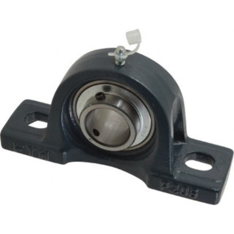 Value Collection 1-3/16 ID, 3-5/16 OAW x 6-1/2 OAL x 3-5/16 OAH High Temperature Ball Bearing Pillow Block 2,500 Lb Static Cap, 4,300 Lb Dyn Cap, 4-3/4 Btw Mnt Hole Ctrs, 1-11/16 Base-to-Ctr Ht, Cast Iron UCP206-19HT – 05600960